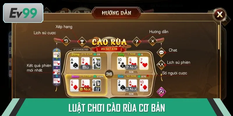 Luật chơi Cào Rùa dễ hiểu cho người mới nhập môn